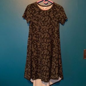 EUC leggings material black & white Carly XXS